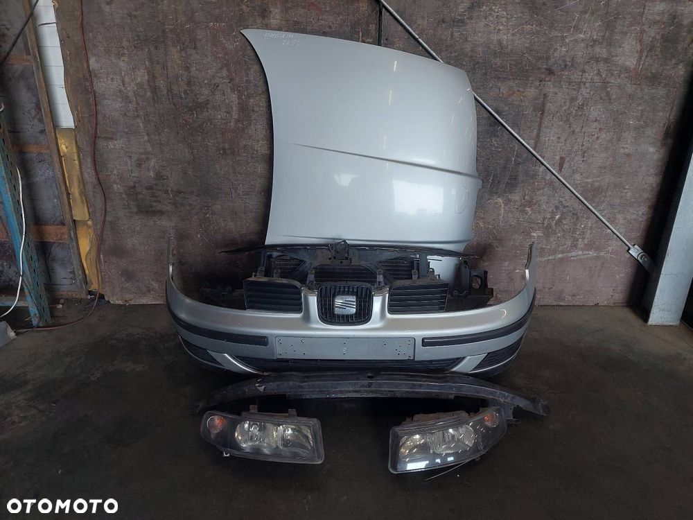 KOMPLETNY PRZÓD MASKA ZDERZAK LAMPY PAS PRZEDNI SEAT LEON I TOLEDO II LA7W - 1