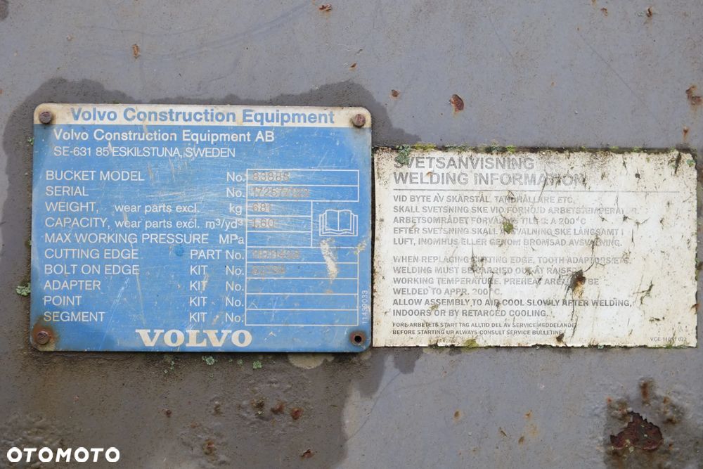 Łyżka ładowarkowa 1.6 m3 Volvo L50 L60 L70 2.5 m szer. - 21