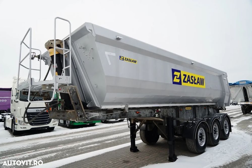 Zaslaw WYWROTKA  25 m3 / STALOWA / RYNNA / OŚ PODNOSZONA - 4