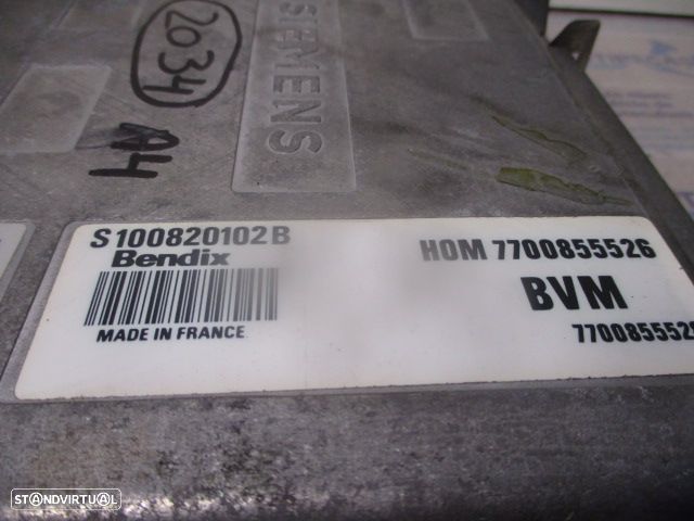 Centralina S100820102B 7700855526  7700855528 RENAULT ESPACE J63 2 1992 2.0 103CV 5P VERMELHO SIEMENS - 4