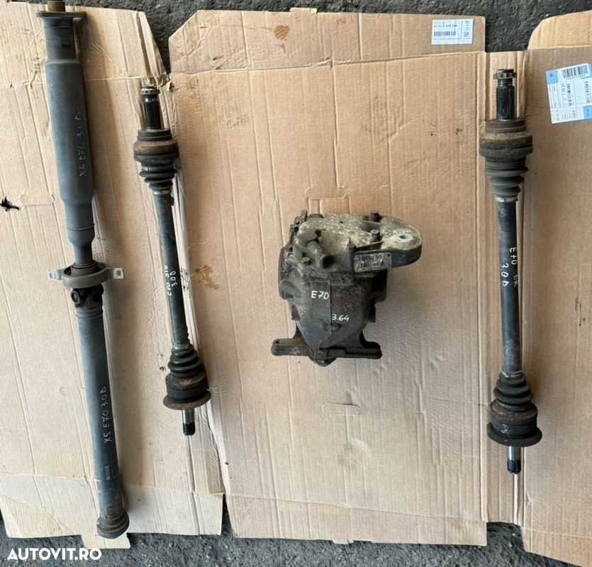 grup diferențial spate bmw x5 e70 x6 e71 raport  3.64 plantară plantare stanga sau dreapta  cadran ax cardanic cod grup P755252705 - 1