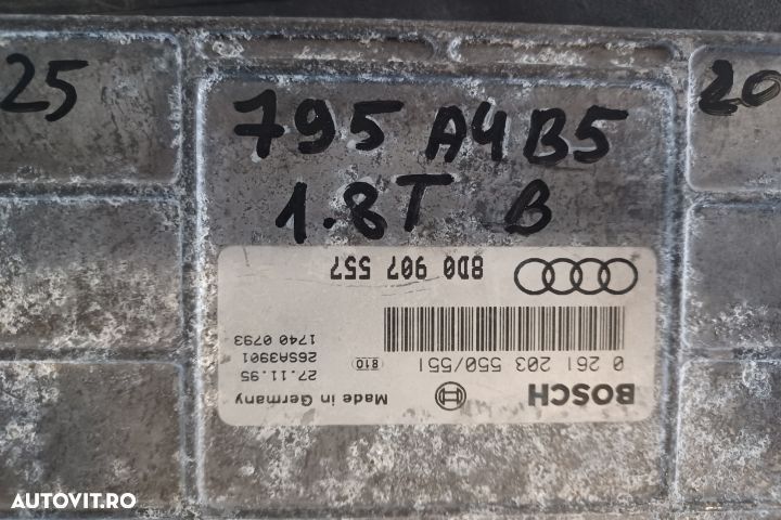 Calculator motor ECU 8D0907557 0261203550 - 1.8T B 8D0907557 02612035 - 3