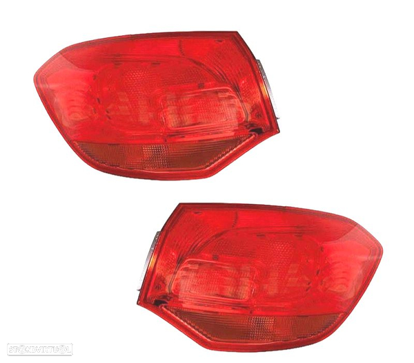 FAROLINS PARA OPEL ASTRA J SPORTS TOURER 10-16 VERMELHO