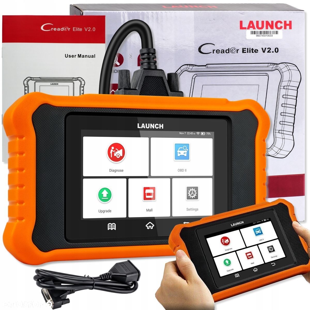 Creader 2.0 Chrysler Jeep Dodge INTERFEJS DIAGNOSTYCZNY OBD2 j.PL ANDROID - 1
