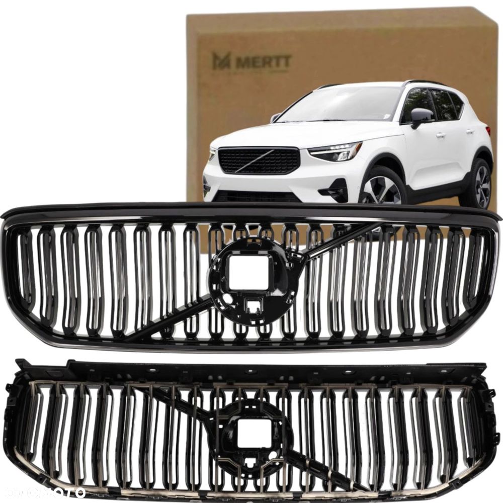 ATRAPA KRATKA ŚRODKOWA GRILL 32291463 CZARNY PASUJE DO VOLVO XC40 2023+ - 2