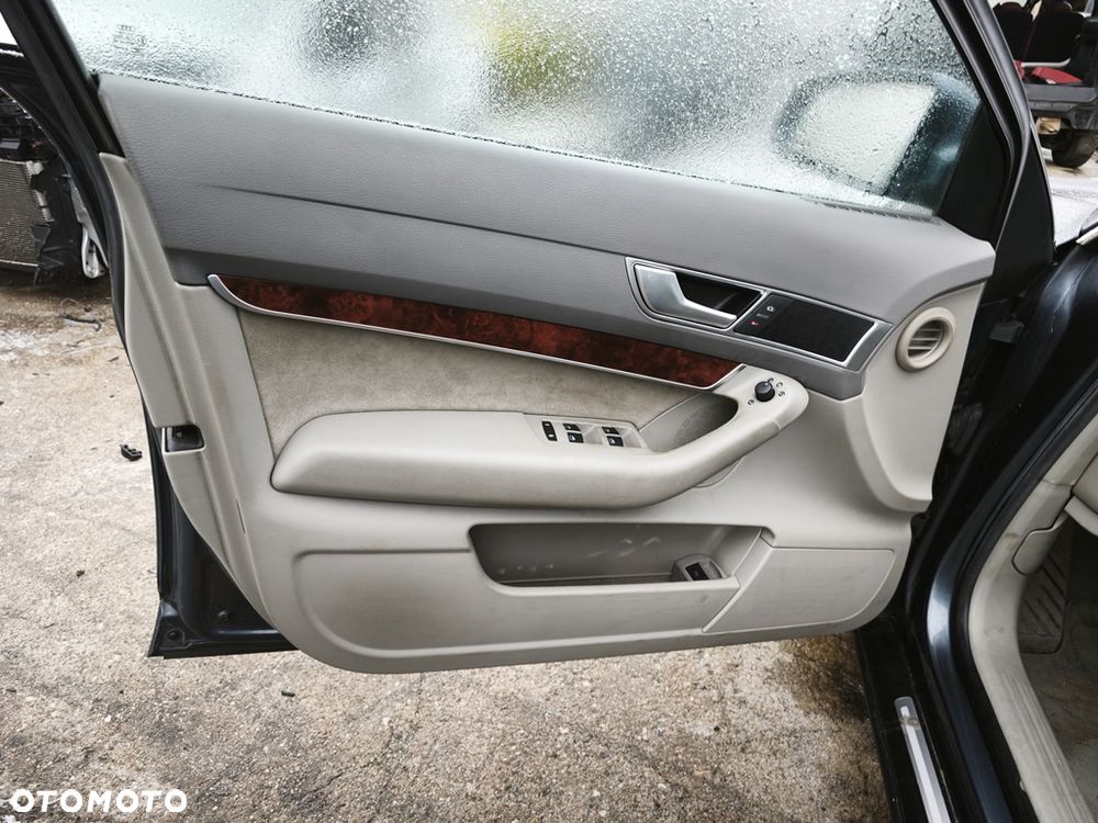 AUDI A6 C6 07r SEDAN FOTELE KANAPA PÓŁSKÓRA ALCANTARA BOCZKI - 10