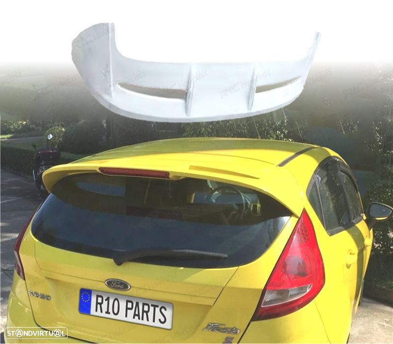 AILERON SPOILER TRASEIRO FORD FIESTA MK7 08-18 LOOK ST ABS - 1
