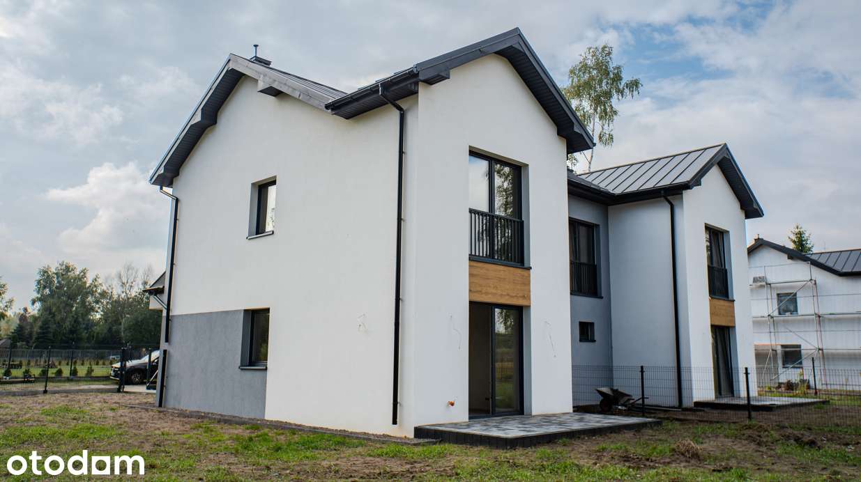 Nowy bliźniak 115 m² | duże okna | ogród | Kozerki I ODDANY - Pełny obrazek: 5/14