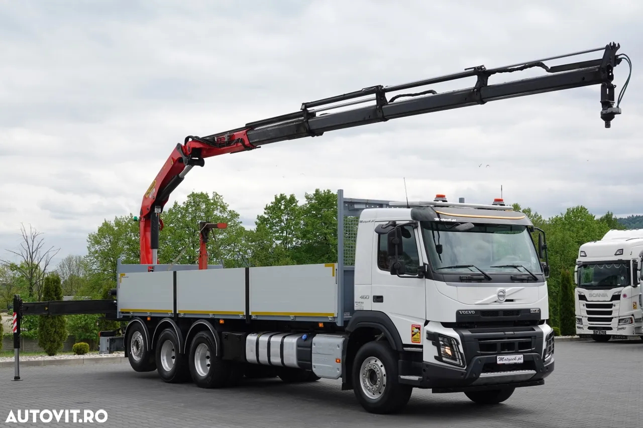 Volvo FMX 460 / 8X4 / TRIDEM /  7.75 M TRANSMISIE / HDS PALFINGER PK 24.001 / PILOT / PRELUNGIE -12.5M / AXIE LIFTATOR / EURO 6 / IMPORTAT - 5