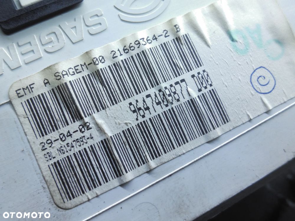 CITROEN C5 WYŚWIETLACZ RADIA LCD 9647409877 POSIADAM 2 SZT - 2