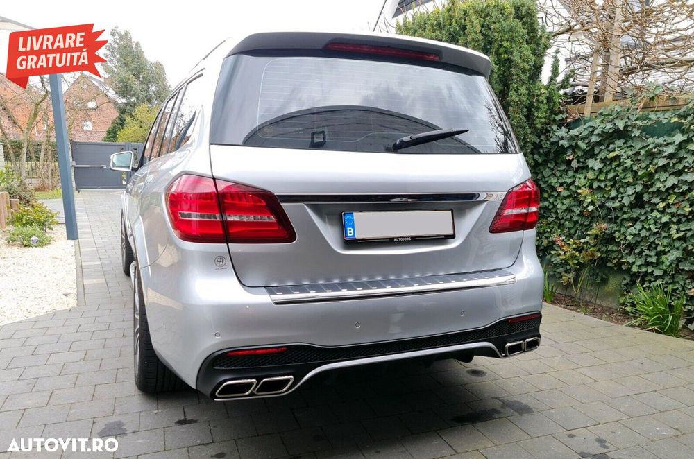 Difuzor Bara Spate cu Ornamente Evacuare Mercedes GLS X166 Facelift (09.2015-2019)- livrare gratuita - 17