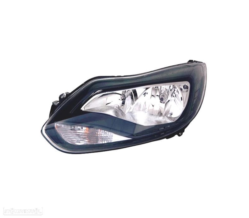 FAROL ESQ PARA FORD FOCUS IV 11-14 FUNDO PRETO - 1