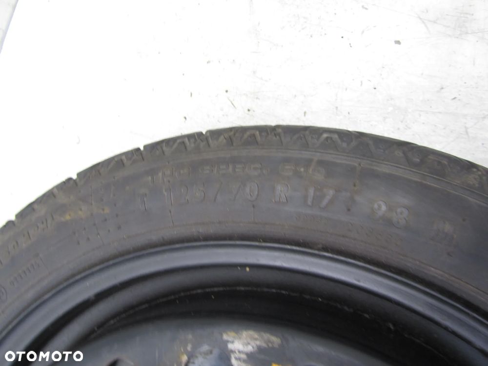 opel koło dojazdowe 5x110 125/70 r17 - 3