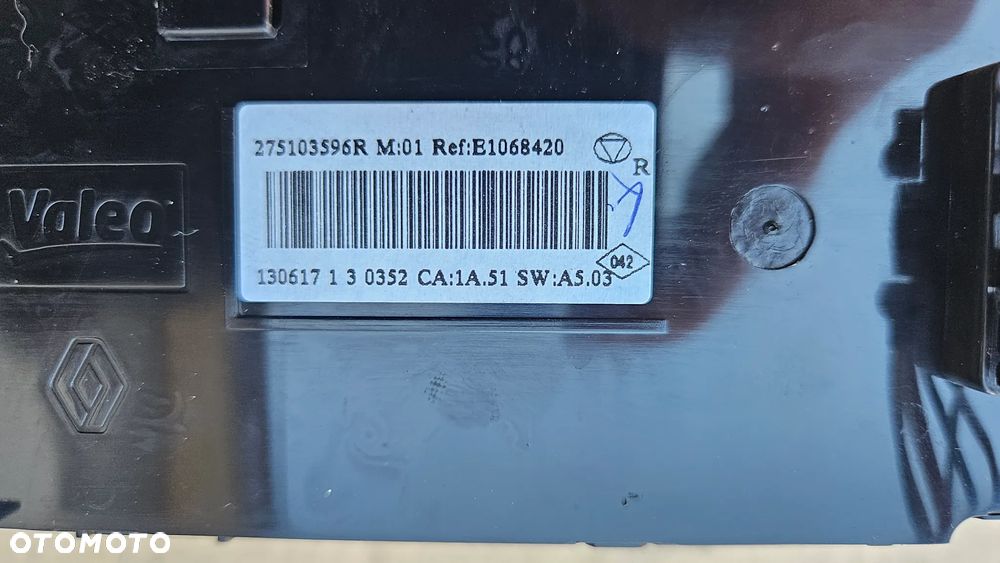 Renault Scenic 3  III panel sterowania dmuchawy nawiewu 275100026R  275103596R - 4
