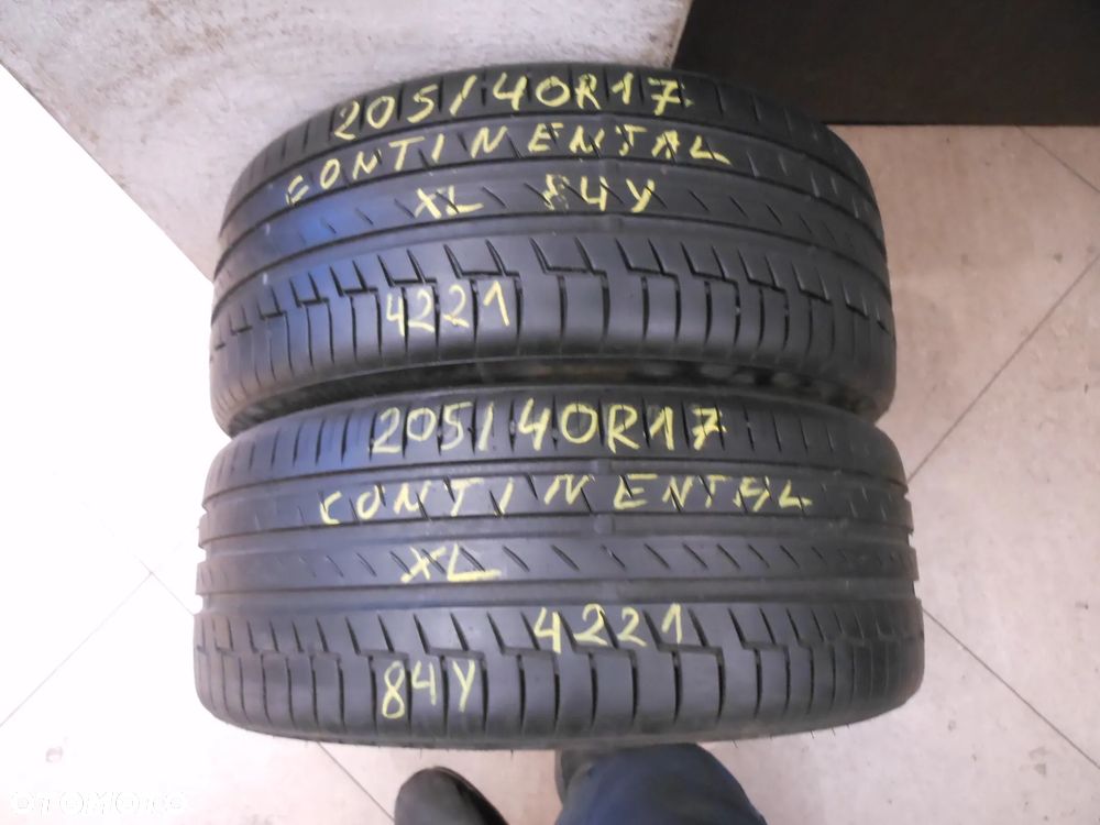 Opony 205/40r17 continental premium contact 6 6,4mm lato para - 1