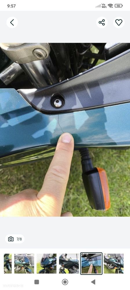 Yamaha xj 600 Diversion czasza lampa stelaż licznik wypełnienie szyba - 6