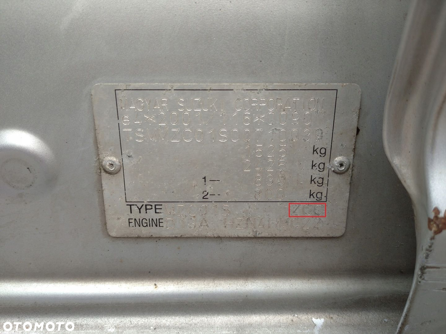 SUZUKI SWIFT III MK6 PAS TYLNY TYŁ WANNA ZCC - 9