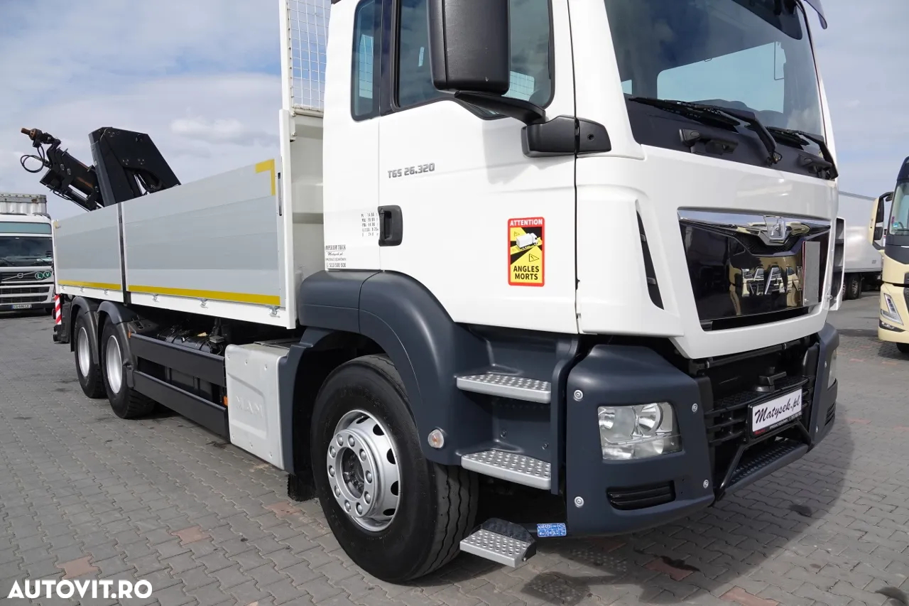 MAN TGS 26.320 / 6X4 / CUTIE 6.5 M + HDS HIAB 188 BS-3 / CAPACITATE MAX: 5000 KG / RADIO CONTROL / ROTATOR / EURO 6 - 9