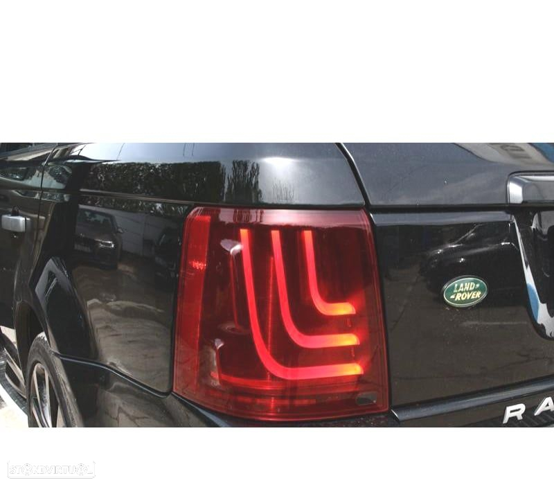 CONJUNTO DE FAROINS PARA LAND ROVER RANGE SPORT 05-13 NEW LOOK COM INDICADORES LEDS DINÂMICOS - 2
