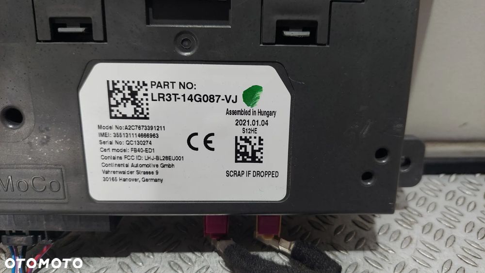 MODUŁ GATEWAY FORD TRANSIT CUSTOM R2020 NR LR3T14G087VJ - 3