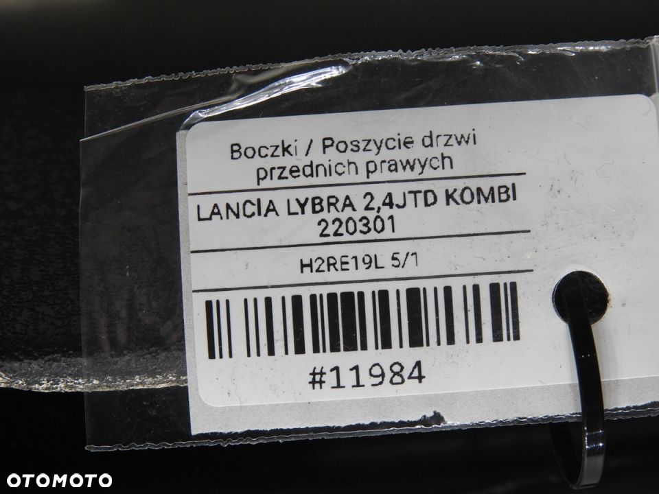 BOCZEK DRZWI PRAWY PRZÓD LANCIA LYBRA - 9