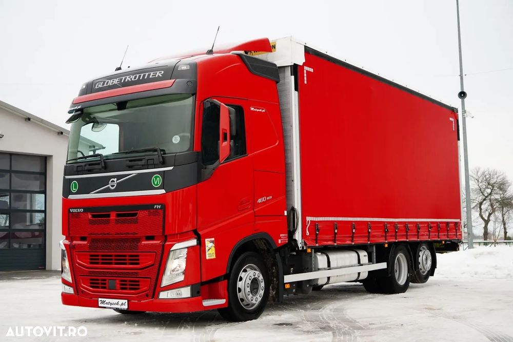 Volvo FH 460 / 7.45 M CORTINĂ / SOLO / I-SAVE / I-PARK COOL / PUNTE RIDICABILĂ ȘI DIRECȚIE / - 1