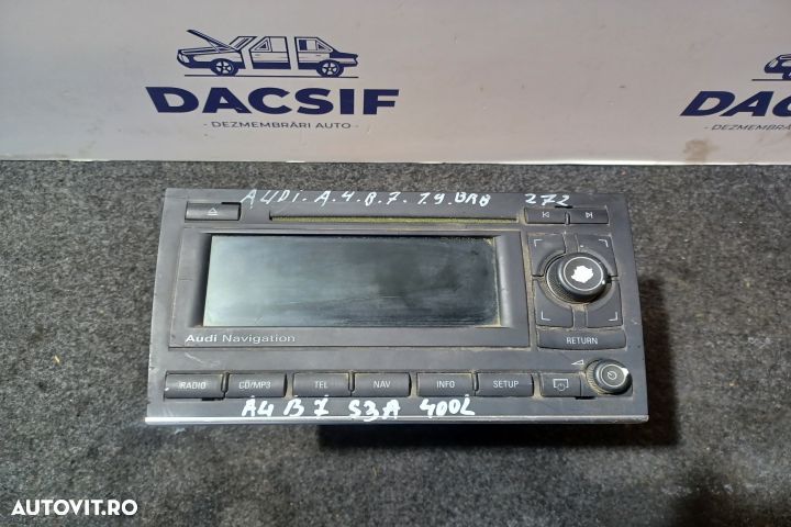 Radio cd 8E0035192S Navigatie Audi A4 B7 [2004 - 2008] Avant wagon 5- - 1