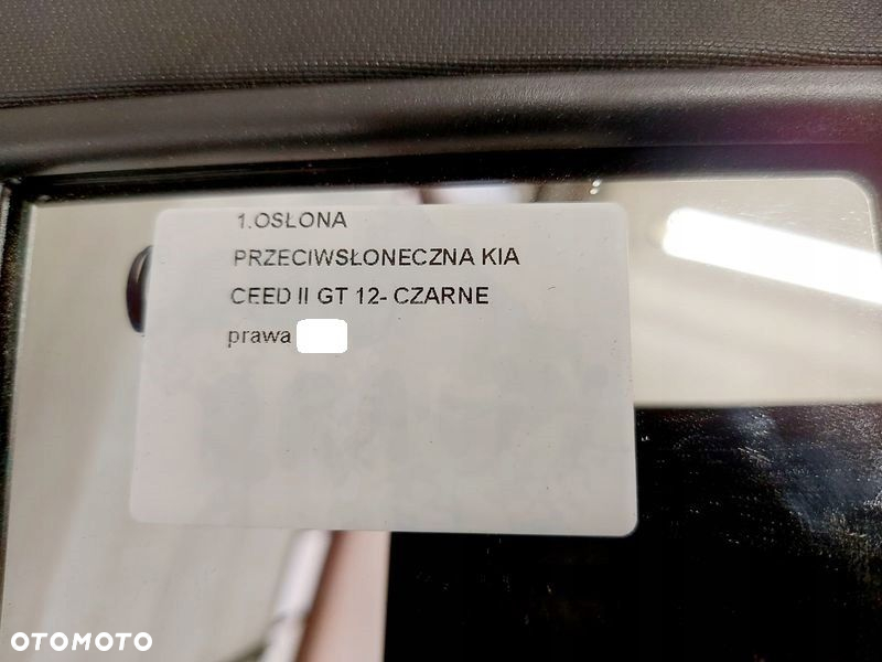 CEED II PRO CEED 2 II OSŁONA PRZECIWSŁONECZNA PRAWA DASZEK PRAWY SŁONECZNIK - 5