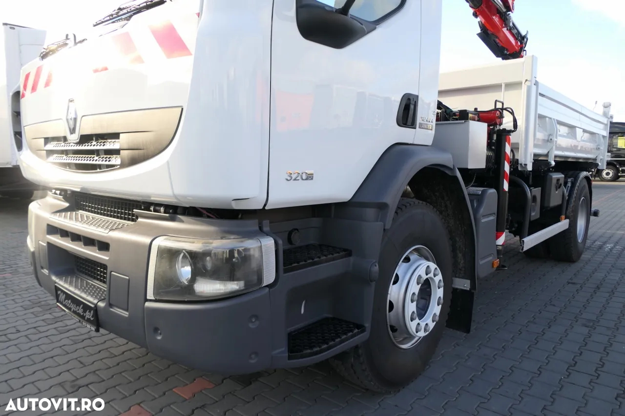Renault PREMIUM 19T - 320 DXI / Basculant + HDS / Hydroboard / 3-SIDED KIPPER - 4.25M / EURO 5 - 14