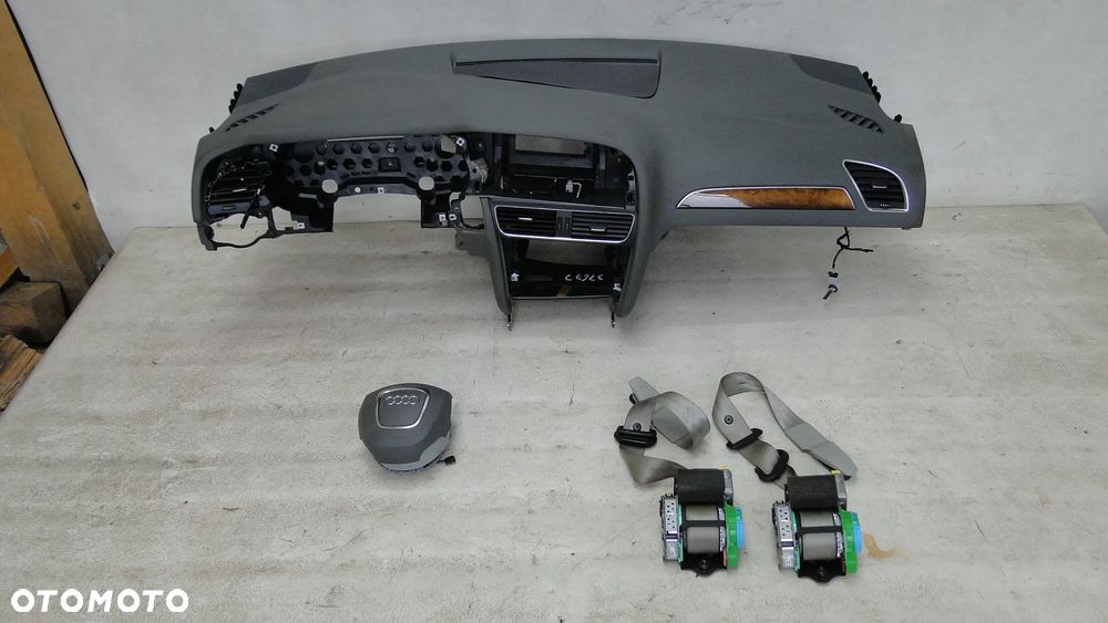AUDI A4 B8 DESKA KONSOLA PODUSZKI AIRBAG PASY KOMPLET ORYGINAŁ 08-11r EUROPA - 1