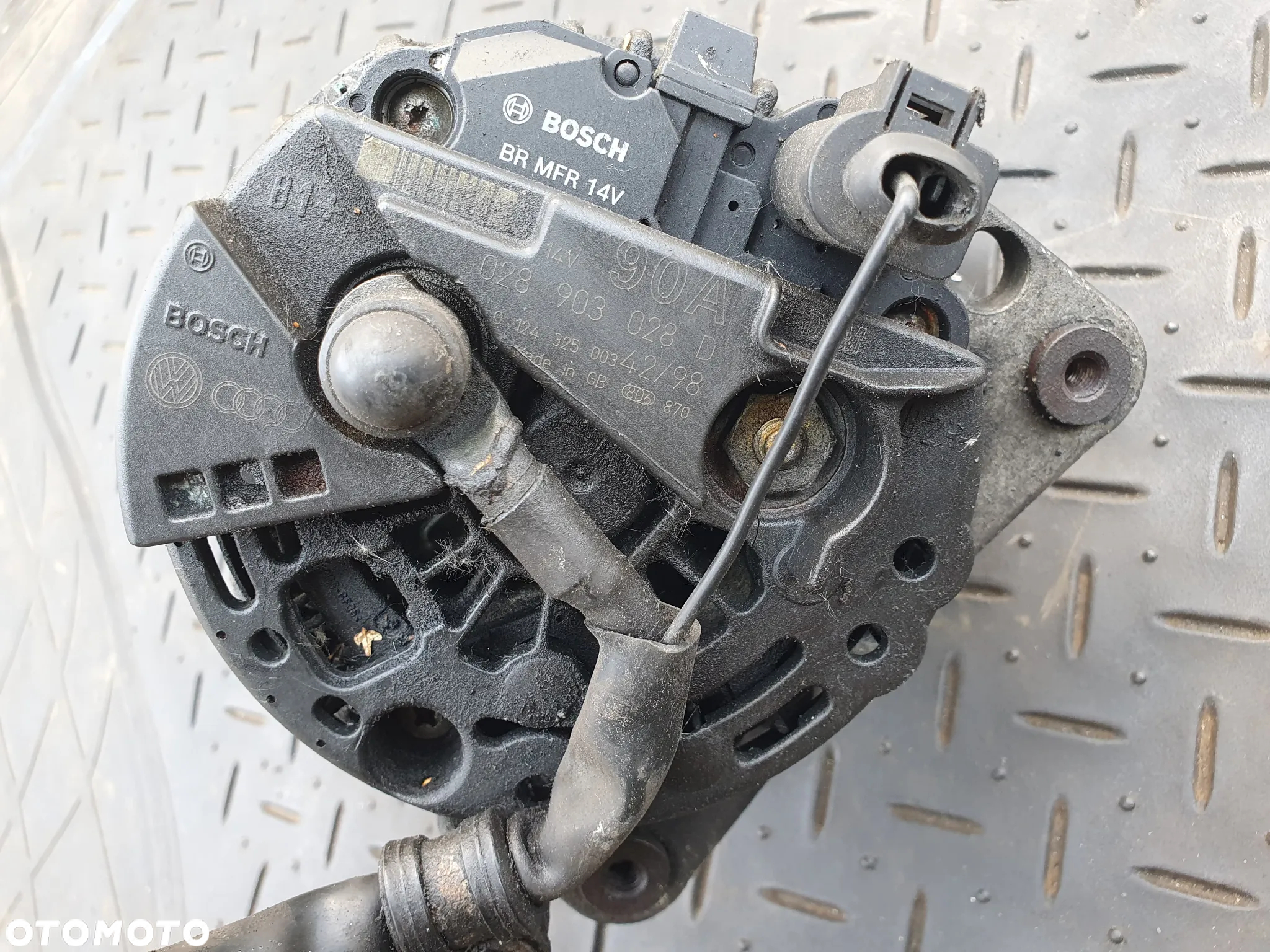 VW AUDI SEAT SKODA 1.4 1.6 ALTERNATOR 028903028D 90A BOSCH ORYGINAŁ POSIADAM 7SZT - 2
