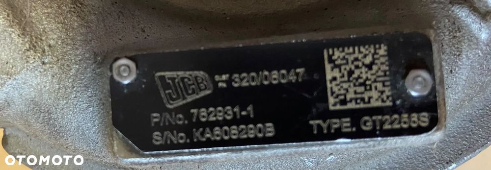 Oryginalna turbosprężarka / turbina nowa JCB Garett/turbo - 2