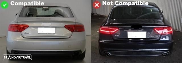 Difusor com Ponteiras Audi A5 8TA (2012 a 2016) Look S5 - 7