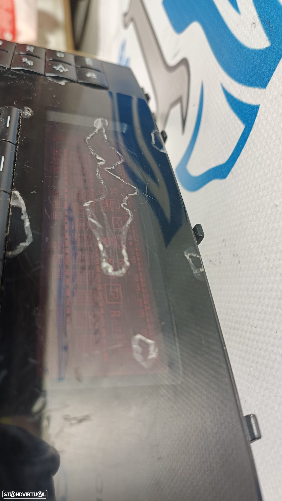 RADIO AUTORADIO LEITOR CD MERCEDES BENZ CLASS C W203 A2038705089 2038705089 DISPLAY COMANDOS COMUTADOR PAINEL CONTROLO COMUNICAÇÃO - 7