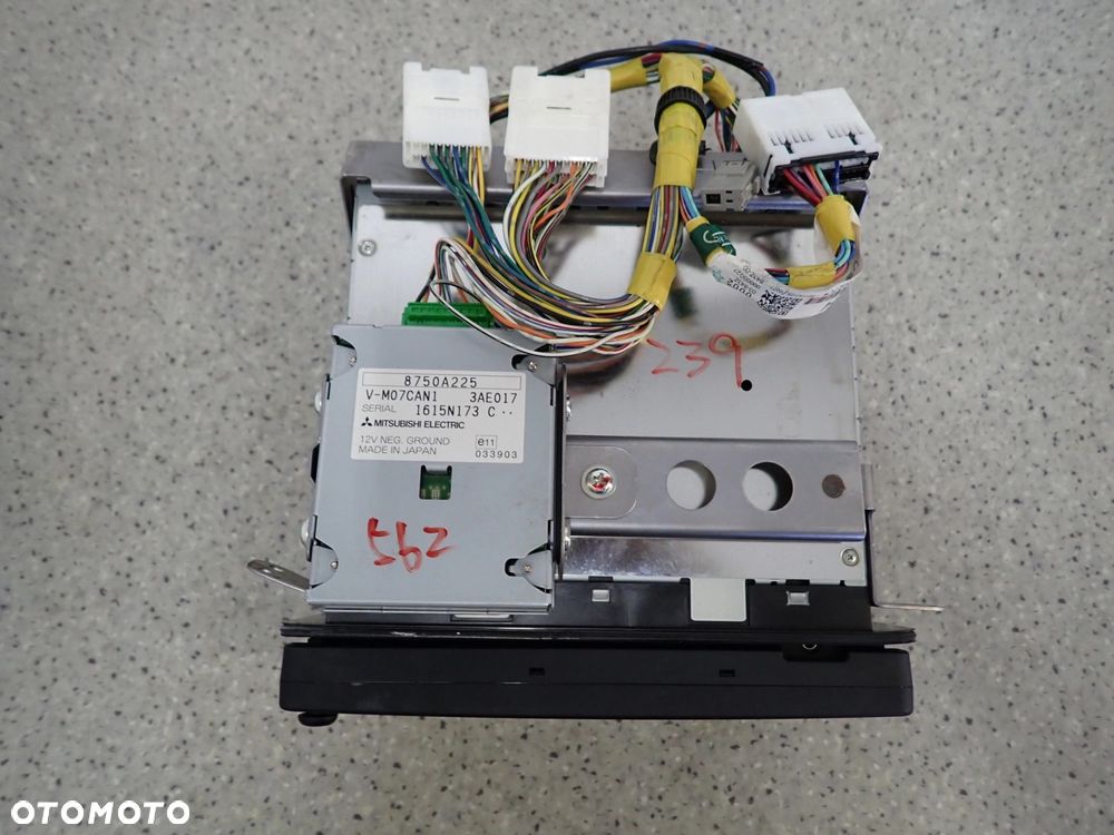 MITSUBISHI ASX 10- RADIO CD WYŚWIETLACZ EKRAN NAWIGACJA 8750A239 - 5