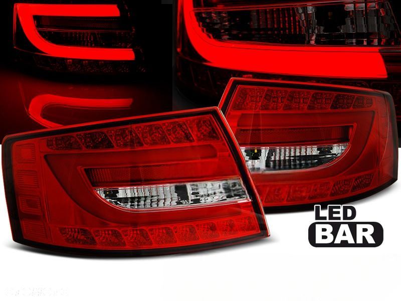 LAMPY TYLNE DO AUDI A6 C6 4F SEDAN OD 2004 DO 2008 Roku LED BAR RED 7 PIN ! - 1