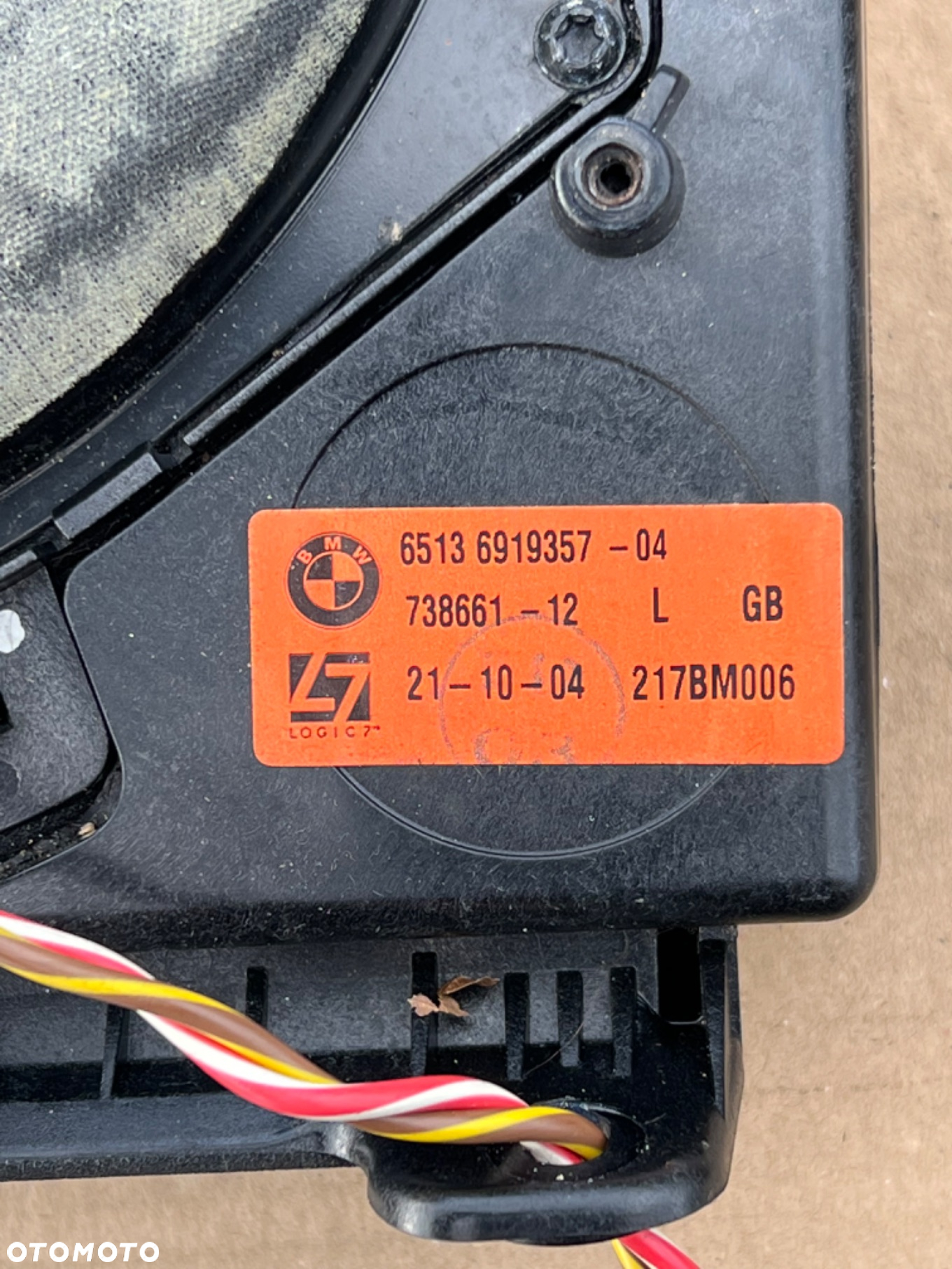 Głośnik lewy / prawy basowy subwoofer  Logic 7 e60 e61 6919357 6919358 - 2
