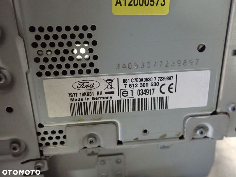 RADIO Z NAWIGACJĄ PANEL STEROWANIA NAWIEWU FORD S-MAX I 7S7T18K931BH - 11