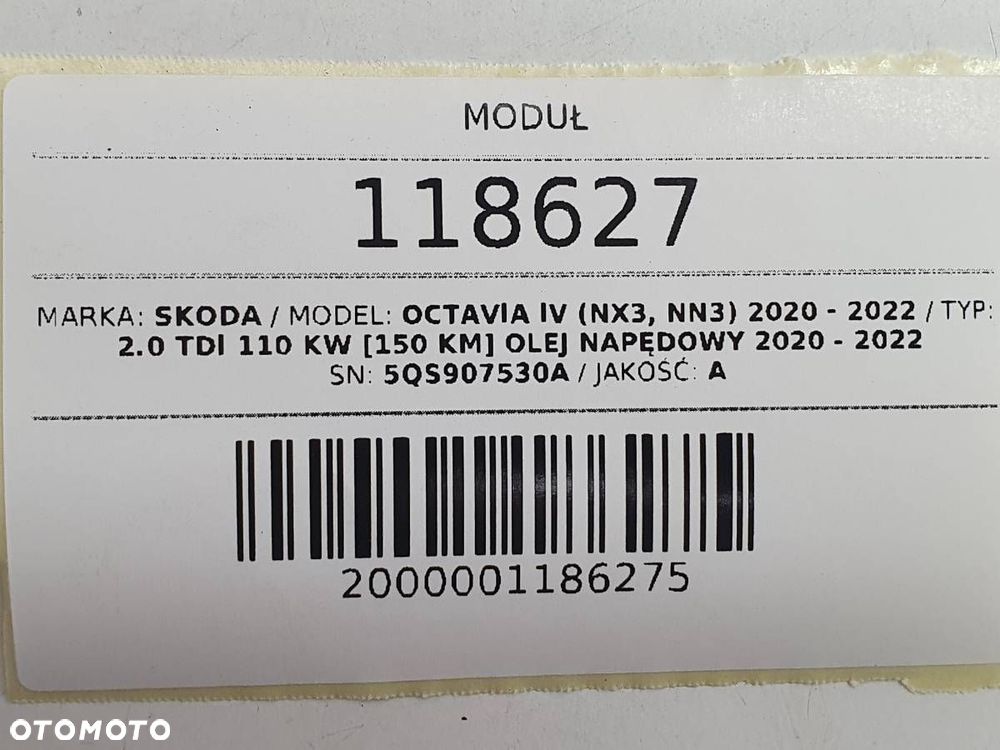 MODUŁ STEROWNIK GATEWAY SKODA OCTAVIA IV 5QS907530A - 4