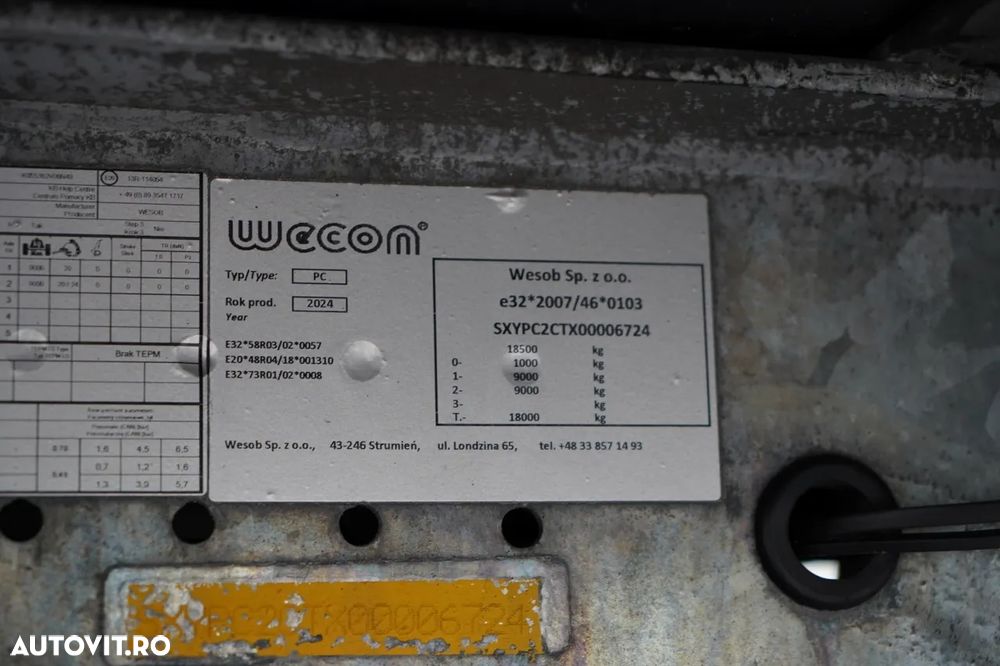 Volvo FH 500 / XXL / COMBINAT TANDEM TRAVEL 120 M3 / 2024 / I-PARK COOL / DOCURI SLING PENTRU CAMION / RIDICABILE / JANTE DIN ALIAJ / REMORCA WECON / CONTRACT POST-SERVICE - 36