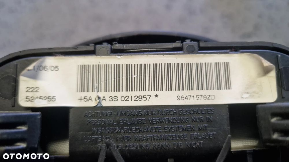 CITROEN C4 I PODUSZKA AIRBAG KIEROWCY 96471578ZD - 3