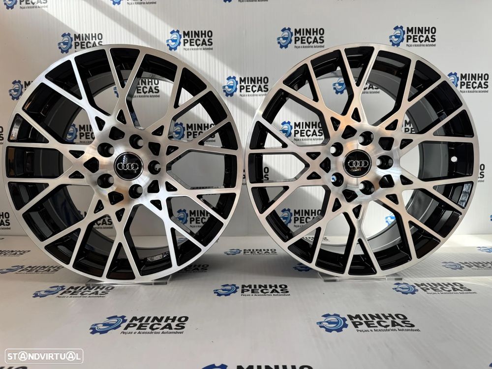 Jantes Look Audi RS4 2024 em 18 (5x112) preto e polido - 1