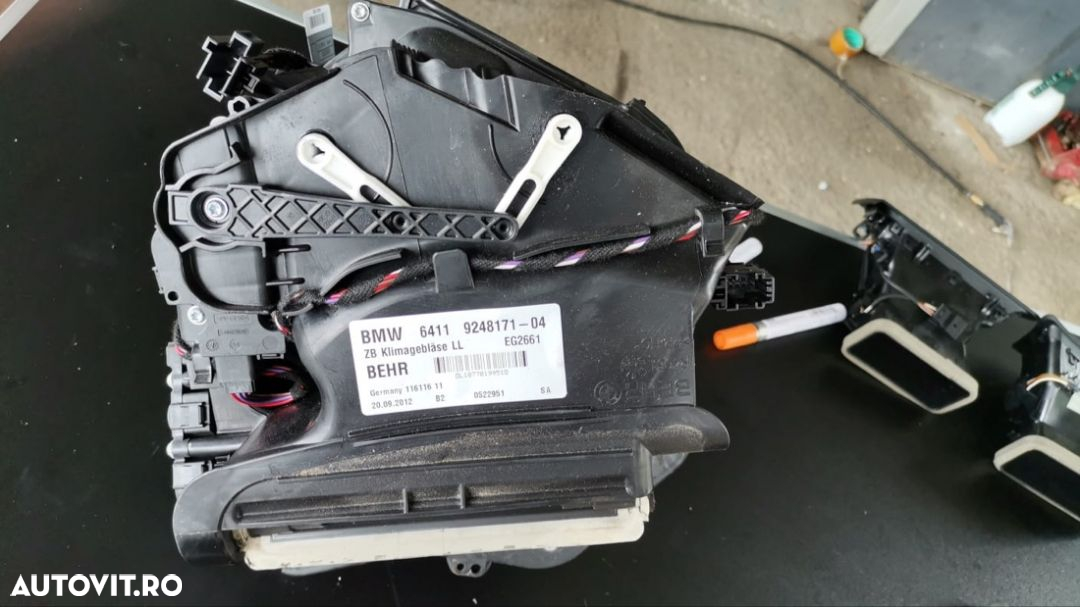 planșă bord bmw seria 7 F01 F02 2014 LCI piele originala cu tot cu airbag pasager aeroterma volan pe partea stânga kit piele Nappa Hud head up display dețin mai multe modele - 7
