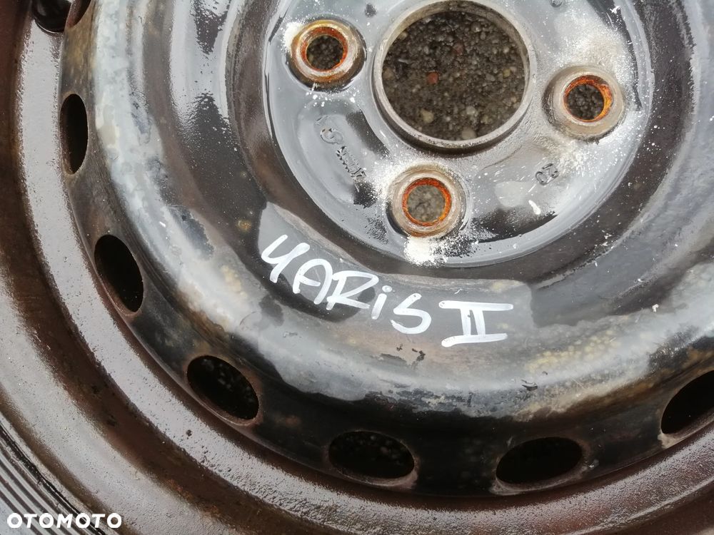 Toyota Yaris II komplet felg stalowych 4x100 ET39 z oponami zima 175/65 R14 - 7
