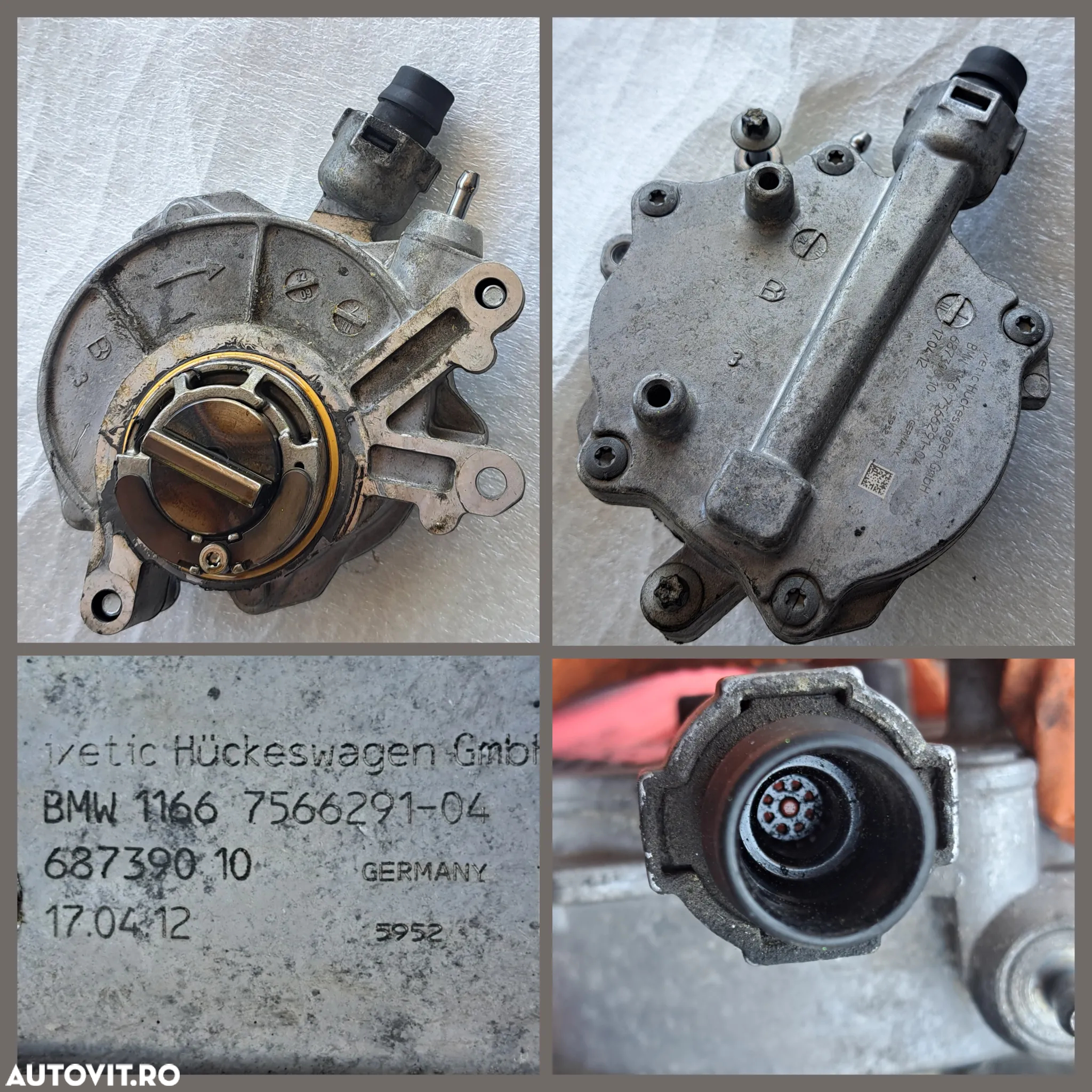 -1- Anexe motor BMW M6 S63B44B 4.4 benzina volanta cu masa dubla pompa servo compresor ac pompa vacuum eletromotor catalizator Seria 5 6 X5 X6 F - 5