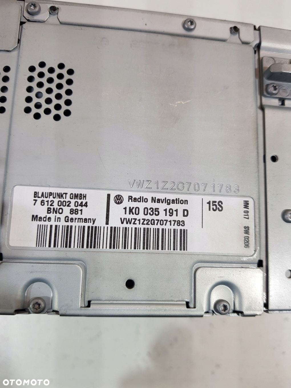 RADIO MP3 NAVI 1K0035191D VW PASSAT TOURAN GOLF EU - 12