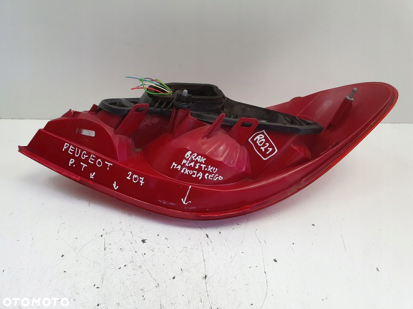 Peugeot 207 HB TYLNA LAMPA PRAWA prawy tył pasażera 9649986580 - 6