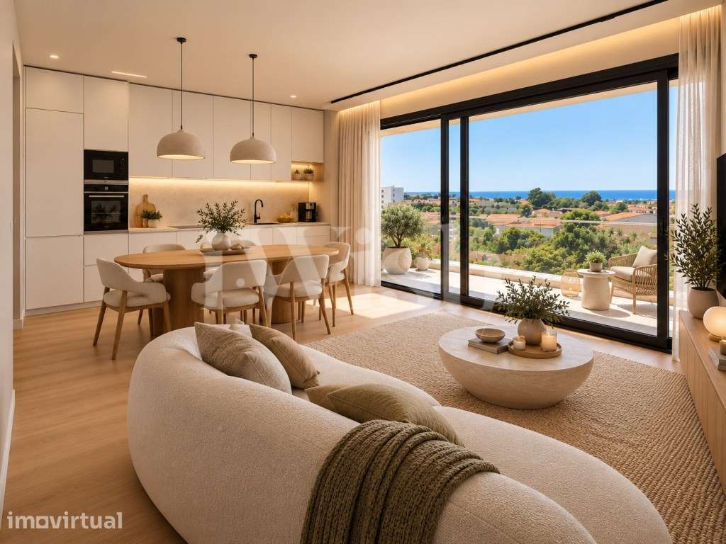 T1+1 com Vista Mar e Varanda de 12,5 m² | Canidelo - Grande imagem: 4/6
