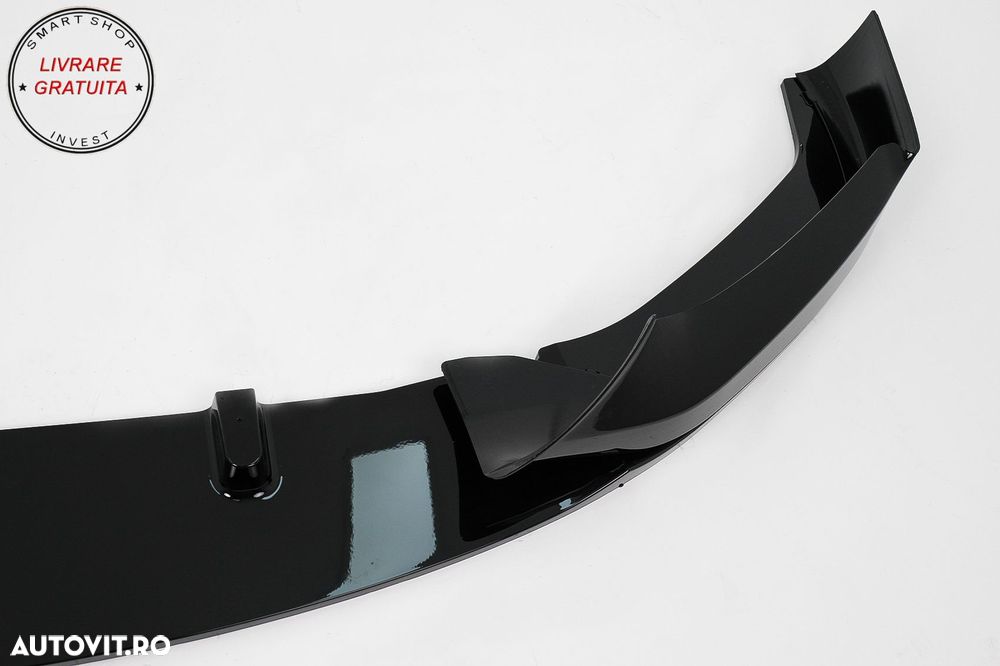 Prelungire Bara Fata Negru Lucios BMW Seria 5 G30 G31 (2017-2019) M Sport Design- livrare gratuita - 5