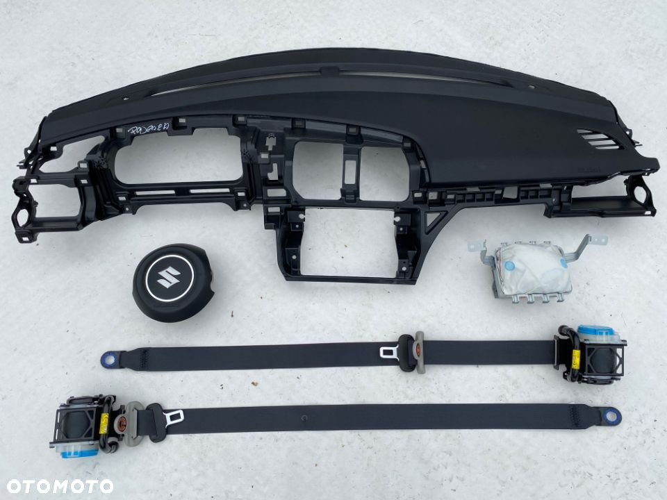 SUZUKI SWIFT MK8 DESKA KONSOLA KOKPIT PULPIT PÓŁKA PARAPET PODUSZKI AIRBAG PASY PAS oryginał OKAZJA - 2